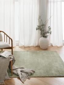 Ręcznie tkany dywan z krótkim włosiem Ainsley, 60% poliester z certyfikatem GRS
40% wełna, Szałwiowy zielony, S 160 x D 230 cm (Rozmiar M)