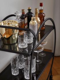 Cocktail-Shaker Jolin in Transparent/Gold, Shaker: Glas, Verschluss: Edelstahl, Transparent, Goldfarben, Ø 8 x H 20 cm