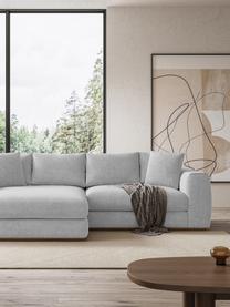 Ecksofa Vienna (4-Sitzer), Bezug: 100 % Polyester Der strap, Webstoff Grau, B 284 x T 170 cm, Eckteil links