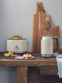 Wasserkocher Artisan in Cremeweiß, Edelstahl, Cremeweiß, glänzend, B 22 x H 26 cm