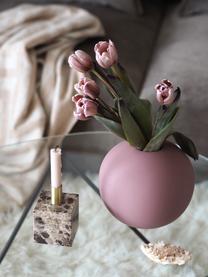 Ręcznie wykonany wazon Ball, Ceramika, Brudny różowy, Ø 20 x W 20 cm