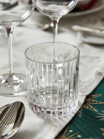 Komplet do whisky ze szkła kryształowego z reliefem Timeless, 7 elem., Szkło kryształowe Luxion, Transparentny, Komplet z różnymi rozmiarami