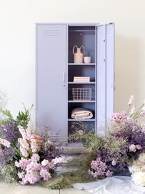 Petite armoire Twinny, Métal, enduit, Lilas, larg. 85 x haut. 183 cm