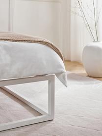 Kovová postel Neptun, Kov s práškovým nástřikem, Bílá, Š 140 cm, D 200 cm