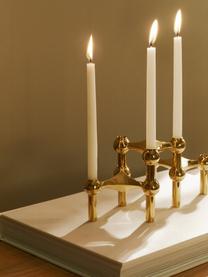 Kerzenhalter Stoff Nagel, 3-er Set, Metall, beschichtet, Goldfarben, Je Ø 10 x H 7 cm