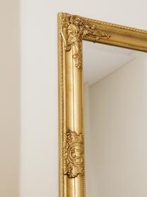 Rechthoekige wandspiegel Miro met gouden frame van paulowniahout, Frame: paulowniahout, gecoat, Goudkleurig, 62 x 82 cm