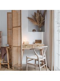 Wandtafel Cayetana van hout, Frame: gefineerd MDF, Handvatten: metaal, Poten: gelakt bamboehout, Bruin, hout, B 80 cm x H 79 cm