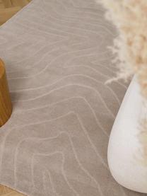 Ručne tuftovaný vlnený koberec Aaron, Svetlosivá, Š 200 x D 300 cm (veľkosť L)
