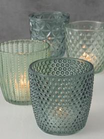 Teelichthalter-Set Marilu, 4-tlg., Glas, Grün, Ø 9 x H 9 cm