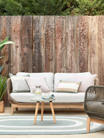Sofa ogrodowa z drewna akacjowego Catalina (2-osobowa), Tapicerka: 100% poliester, Stelaż: drewno akacjowe z certyfi, Beżowy sztruks, drewno akacjowe, S 170 x G 80 cm