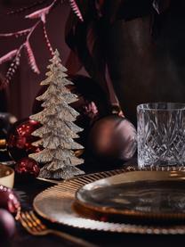 Handgefertigtes Deko-Baum Serafina Christmas Tree, Polyresin, Goldfarben, Ø 10 x 15 cm