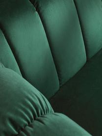 Sametová pohovka Shel (2místná), Tmavě zelená, Š 170 cm, H 95 cm