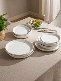 Assiette plate porcelaine Nessa, 2 pièces, Porcelaine dure de haute qualité, Blanc, Ø 26 cm