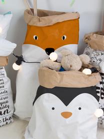 Aufbewahrungstüte Fox, Recyceltes Papier, Weiß, Orange, Schwarz, B 60 x H 90 cm