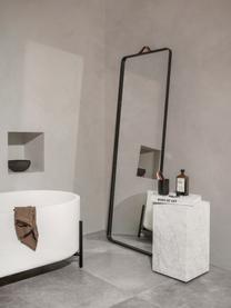 Rechthoekige wandspiegel Norm met zwarte aluminium lijst, Lijst: gepoedercoat aluminium, Zwart, B 60 x H 170 cm