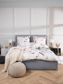 Gestoffeerd bed Dream met opbergruimte in donkergrijs, Bekleding: polyester (gestructureerd, Frame: massief grenenhout, FSC-g, Geweven stof donkergrijs, B 200 x L 200 cm