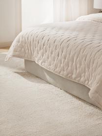 Pikowana narzuta z aksamitu Cheryl, 100% bawełna, Beżowy, S 240 x D 250 cm (do łóżek o wymiarach od 200 x 200 cm)
