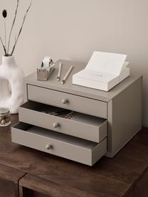 Büro-Organizer Astra in Taupe, Metall, lackiert, Taupe, B 34 x H 21 cm