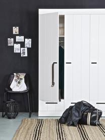 Szafa Connect, 3-drzwiowa, Korpus: drewno sosnowe, lakierowa, Biały, S 140 x W 195 cm