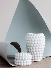 Vaso bianco decorativo Dotty, Ceramica, smaltata e non impermeabile, Avorio, Ø 14 x Alt. 20 cm