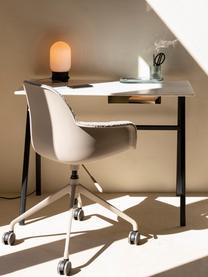 Chaise de bureau en tissu bouclé Albert, hauteur ajustable, En tissu bouclé taupe, larg. 59 x prof. 52 cm