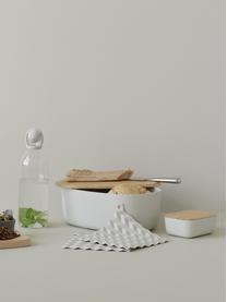 Beurrier avec couvercle en bambou Boxit, Gris clair, brun clair, larg. 16 x haut. 6 x prof. 12 cm