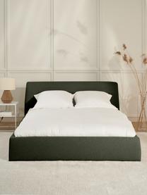 Čalouněná postel s úložným prostorem Cloud, Tmavě zelená, Š 180 cm, D 200 cm