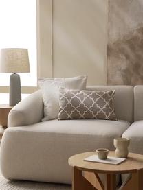 Federa arredo in cotone con motivo grafico Lana, 100% cotone, Beige, Larg. 30 x Lung. 50 cm