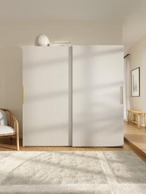 Modulaire schuifdeurkast Simone, 200 cm breed, diverse varianten, Hout, beige, Basis interieur, B 200 x H 200 cm