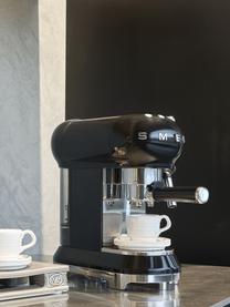 Espressomaschine 50's Style, Schwarz, glänzend, B 33 x H 33 cm