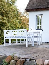 Tuin armstoel Rosenborg van hout in wit, Mahoniehout, gelakt, Wit, B 59 x H 89 cm