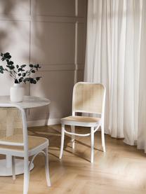 Sedia in legno con intreccio viennese Franz, Struttura: legno di faggio massiccio, Bianco, beige, Larg. 48 x Alt. 89 cm