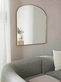 Specchio da parete Francis, Cornice: metallo rivestito, Retro: pannello di fibra a media, Superficie dello specchio: lastra di vetro, Dorato, Larg. 80 x Alt. 85 cm
