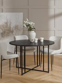 Okrúhly jedálenský stôl z mangového dreva Luca, rôzne veľkosti, Čierna, Ø 140 x V 75 cm