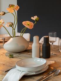 Ręcznie wykonany wazon z kamionki Latona, Kamionka, Biały, Ø 26 x W 19 cm