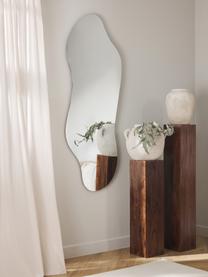 Rahmenloser Wandspiegel Lia in organischer Form, Rückseite: Mitteldichte Holzfaserpla, Spiegelfläche: Spiegelglas, Silber, B 56 x H 150 cm