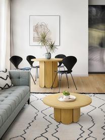 Okrúhly stôl s dubovou dyhou Soft, Ø 98 cm, MDF-doska strednej hustoty s dubovou dyhou, FSC® certifikát, Svetlé drevo, Ø 98 x V 74 cm