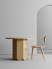 Runder Esstisch Soft mit Eichenholzfurnier, Ø 98 cm, Mitteldichte Holzfaserplatte (MDF) mit Eichenholzfurnier, FSC®-zertifiziert, Helles Holz, Ø 98 x H 74 cm