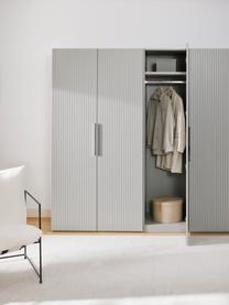 Modularer Drehtürenschrank Simone, 50 cm Breite, mehrere Varianten, Korpus: Spanplatte, FSC-zertifizi, Holz, Grau, Basic Interior, B 50 x H 200 cm