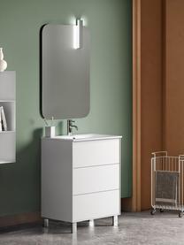 Set salle de bains avec vasque Ago, 4 élém., Blanc, larg. 71 x haut. 190 cm