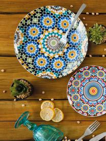 Vajilla de porcelana Marrakech, 6 comensales (18 pzas.), Porcelana, gres, Multicolor, Set de diferentes tamaños