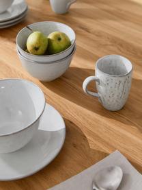 Set da colazione fatto a mano per 4 persone Nordic Sand 12 pz, Gres, Grigio, tonalità beige, Set in varie misure