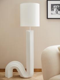 Lampadaire design Luomo, Blanc, larg. 72 x haut. 153 cm