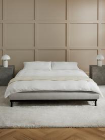 Čalouněná postel bez čela Meya, Světle šedá, Š 140 cm, D 200 cm