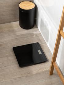 Accessoires de salles de bain noirs Decent, 4 élém., Noir, bois clair, Lot de différentes tailles