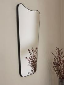 Moderne wandspiegel Goldie met zwarte metalen lijst, Frame: gepoedercoat metaal, Zwart, B 50 x H 80 cm