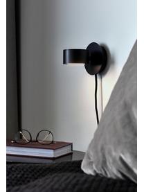 Malé stmívatelné LED nástěnné svítidlo Clyde, Černá, Š 10 cm, H 13 cm