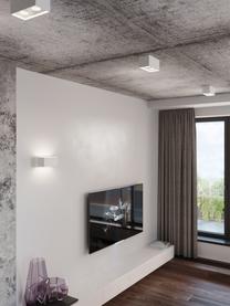 Moderne wandlamp Geo Maxi in wit, Lampenkap: aluminium, Wit, B 20 cm x H 10 cm