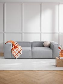 Modulares Sofa Lennon (3-Sitzer), Bezug: 100% Polyester Der strapa, Gestell: Massives Kiefernholz, FSC, Füße: Kunststoff, Webstoff Hellgrau, B 238 x T 119 cm