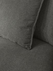 Poduszka Lennon, Tapicerka: 100% poliester, Antracytowa tkanina, S 60 x D 60 cm